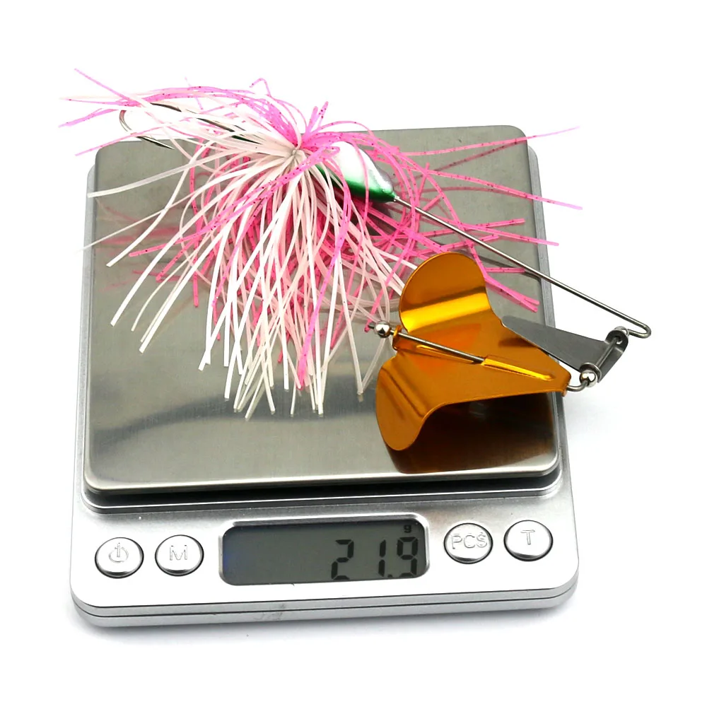 Высокое качество Спиннербейт Джиги 22 г блесток приманки юбка джиг приманка для
