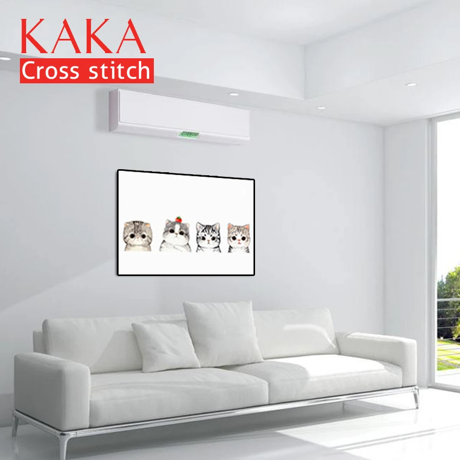 Вышивка 5D кошки Фортуны наборы вышивки крестиком рукоделия DIY картины животных