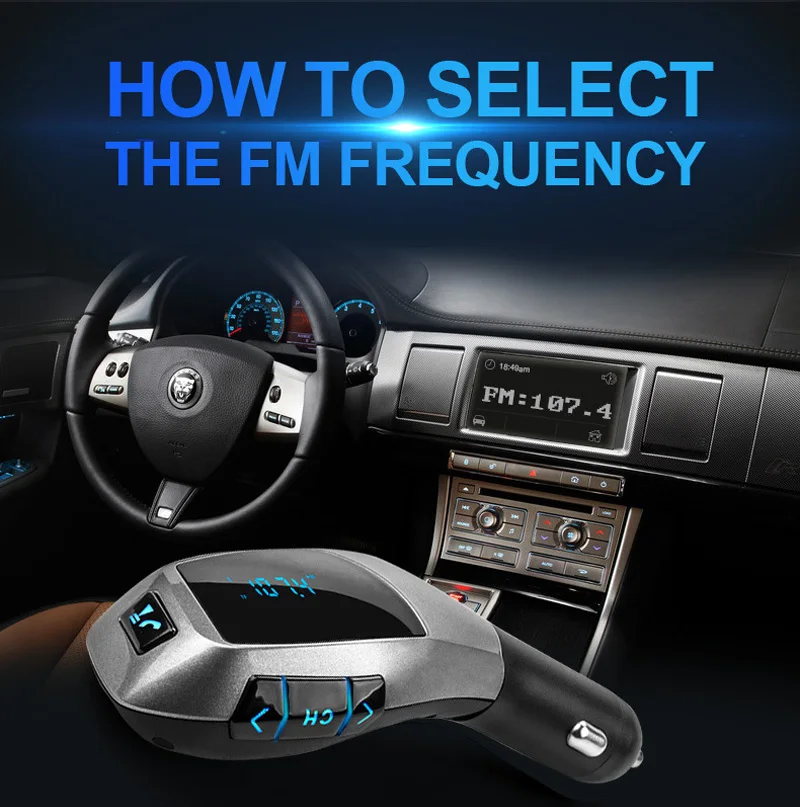 Bluetooth Handsfree беспроводной автомобильный FM передатчик модулятор G7/aux автомобильный аудио-MP3-плеер USB зарядное устройство TF SD lcd автомобильные аксессуары