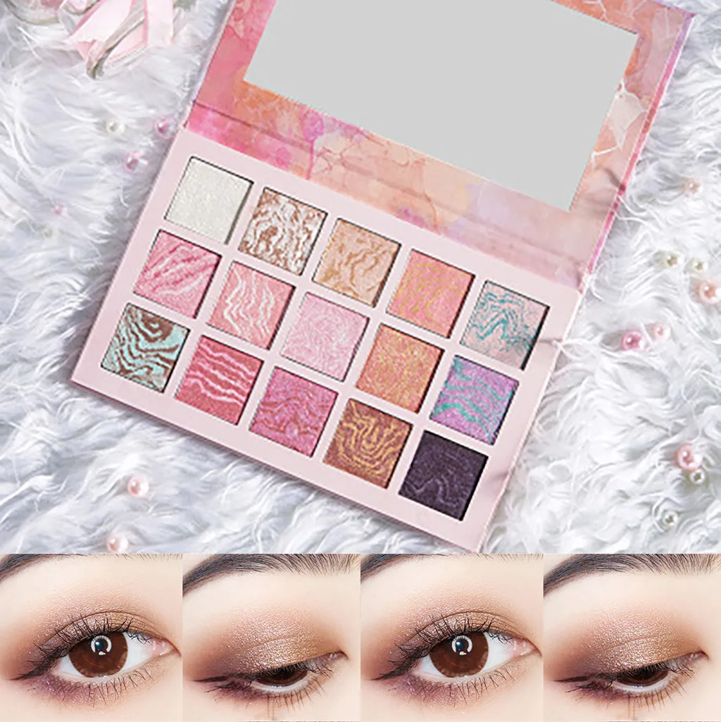 Блеск тени для век Красота глазурованный голый Professional Новый порошок Палитра