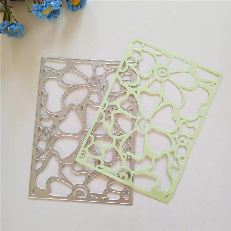 Rectangle Pattern heart cutting Dies paper craft home decor metal dies Craft Embossing Scrapbooking | Дом и сад
