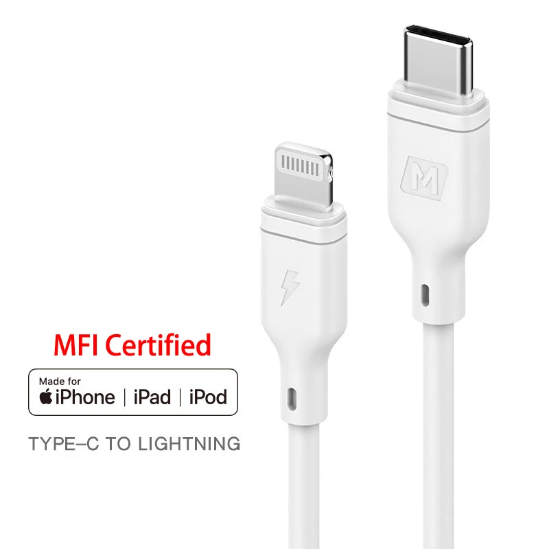 MFI сертифицированный usb c к lightning зарядный кабель для iPhone xs max xr x 8 7 6s plus ipad PD кабель быстрое зарядное устройство короткое 18 Вт