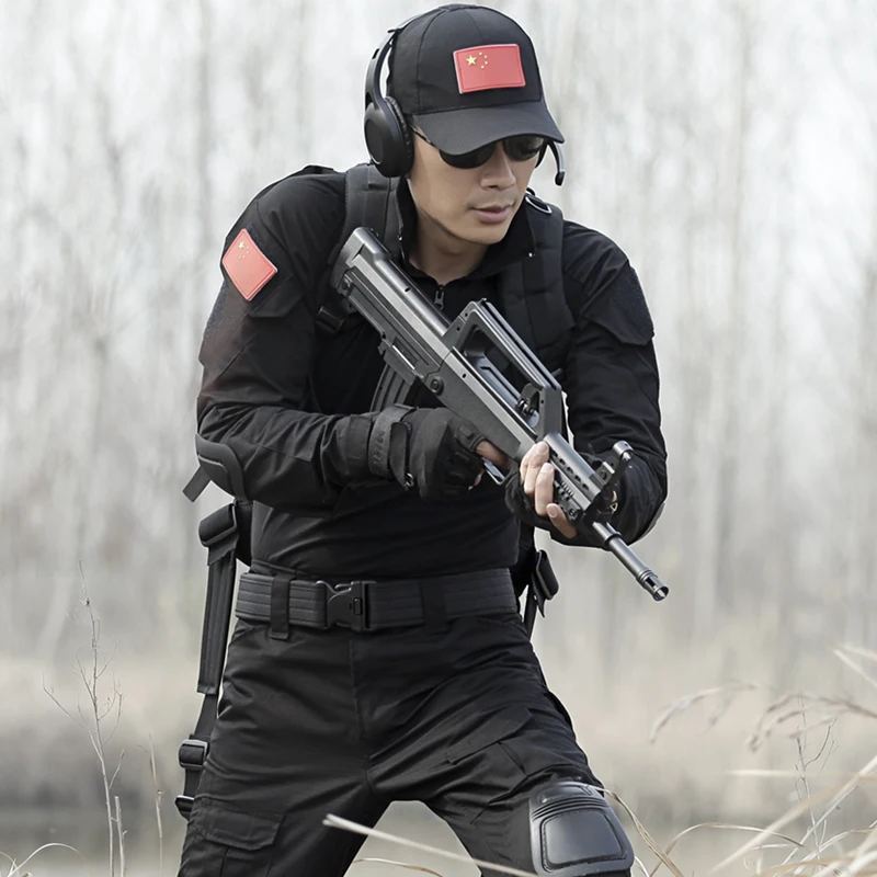 Черный Тактический Костюм Мультикам камуфляжная одежда для охоты армейская