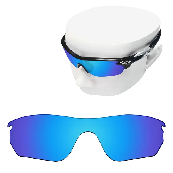 Blue Mirror Поляризованные Сменные линзы OOWLIT для солнцезащитных очков-Oakley Radarlock, края OO9183 - Цвет линз: Blue Mirror