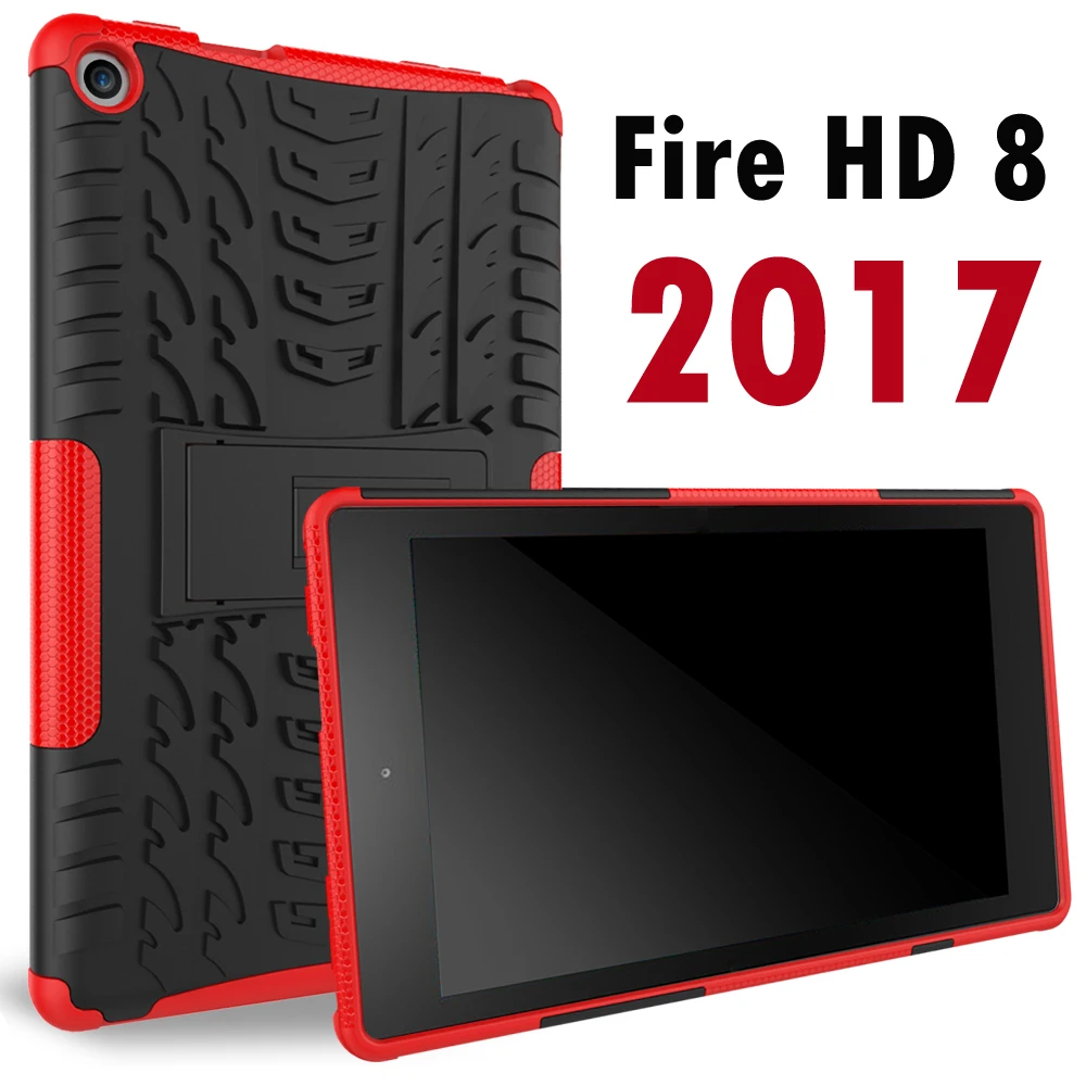 Для Amazon 2017 Новый Kindle Fire HD 8 жесткое воздействие чехол для больших нагрузок
