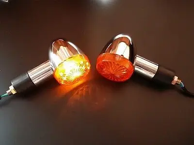 Янтарный сигнал поворота для Harley Cruiser Кафе Racer Chooper XL FL Bobber 883|signal lens|bulletsignal combiner |
