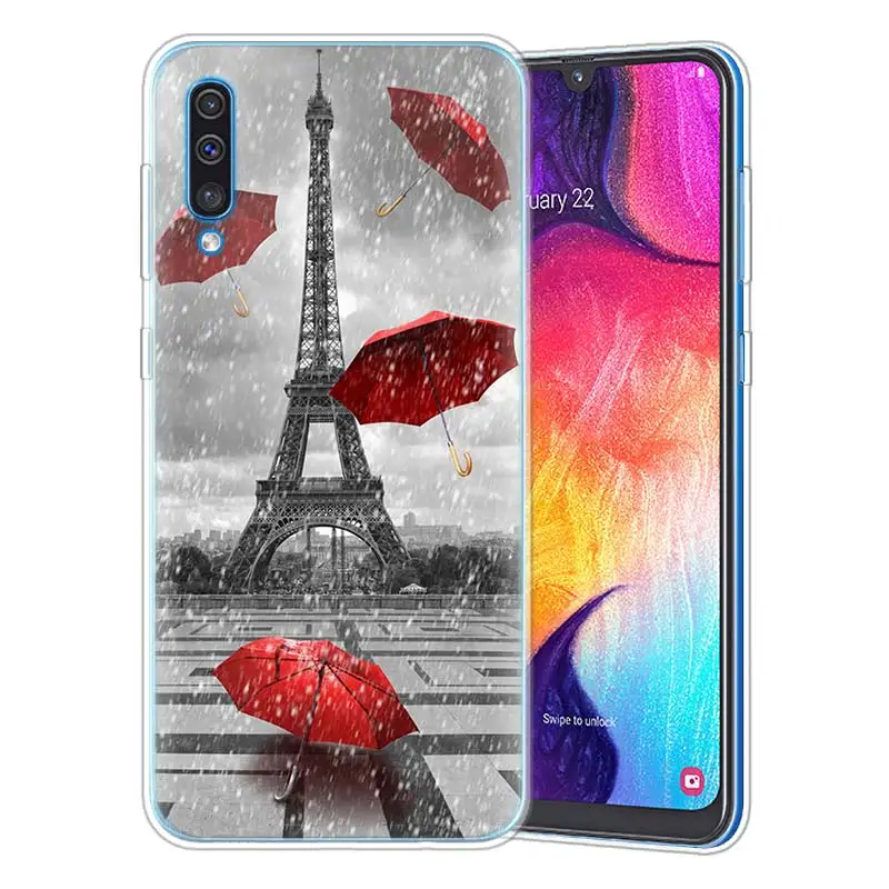 Модные лондонского городского Эйфелева чехол для samsung A50 A70 A60 A40 A30 A20 A20e A10 M30 M20 M10 A7 A9 силиконовый чехол для телефона из ТПУ с принтом " - Цвет: 10