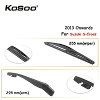 kosoo auto rear car wiper blade for suzuki s cross255 mm 2013 onwards rear window windshield wiper blades armcar accessories