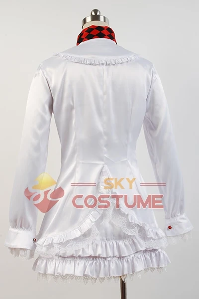 Игровой костюм для косплея LILI белое платье галстук перчатки полный комплект