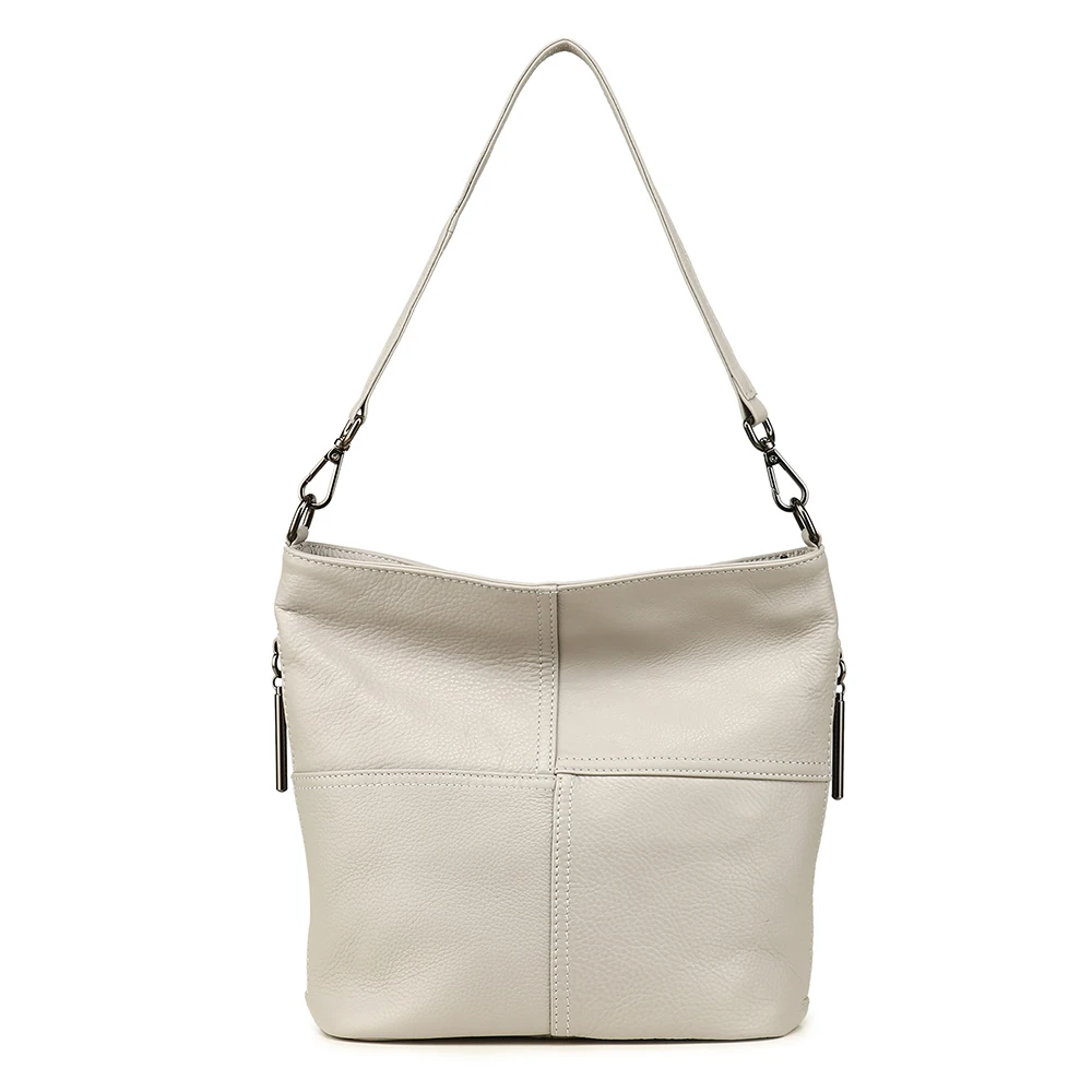Женская сумка Bolsa Feminina из натуральной кожи, новинка, женская сумка-тоут с аутентичной кожей, высокое качество, сумки через плечо - Цвет: WHITE
