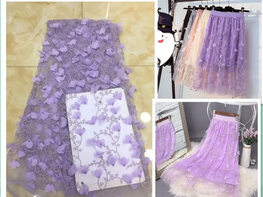 Африканская кружевная ткань вышитая в нигерийском стиле 3d высокое качество