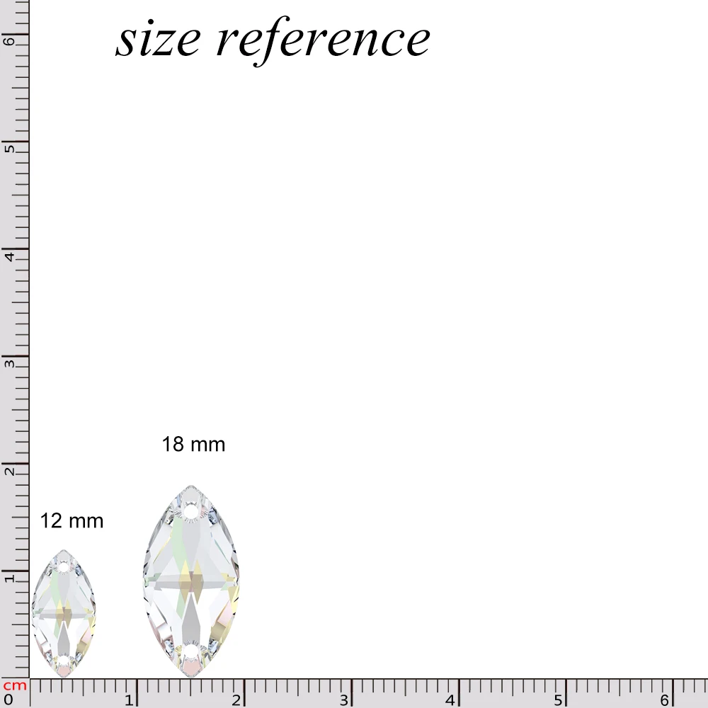 Оригинальные кристаллы Swarovski 3223 Navette Sew-on Crystal Stone Marquise Стразы Loose Бисер для одежды