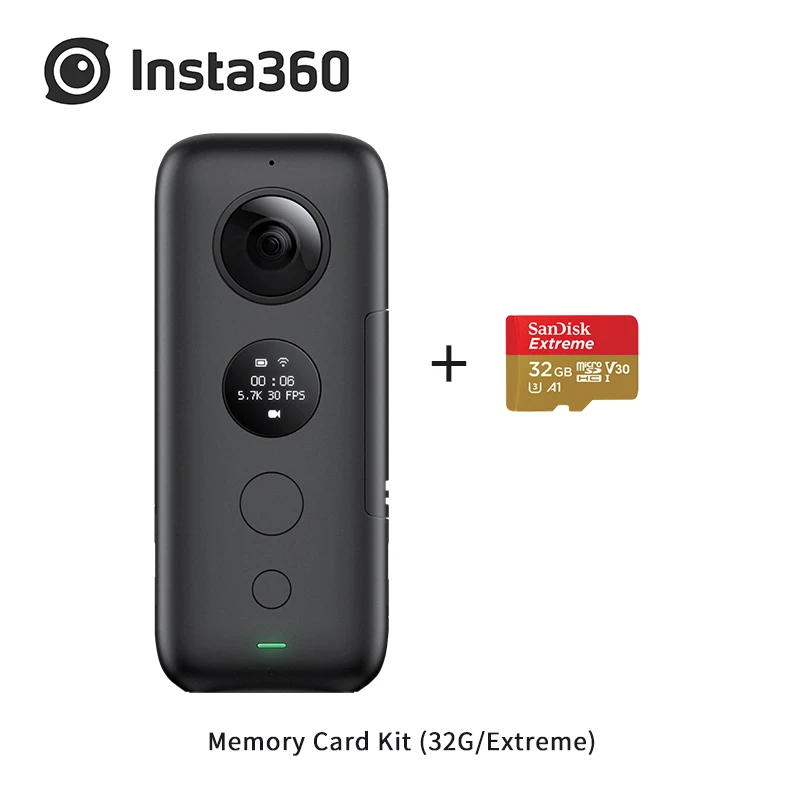 Memory Card Kit 32G Insta360 ONE X 5,7 K Качество видео 360 градусов камера видео контроль время и перспектива с TimeShif Insta 360 One X - Цветной: Memory Card Kit 32G