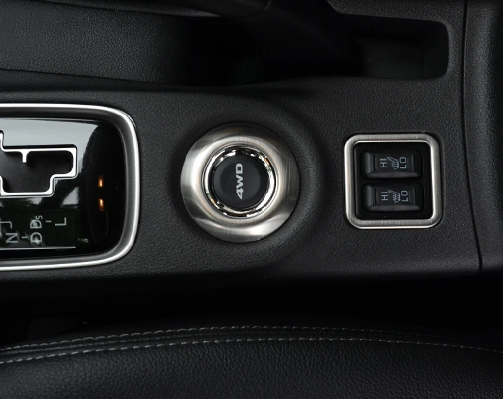 Нержавеющая сталь 4WD Кнопка украшения для Mitsubishi Outlander 2013 авто аксессуары