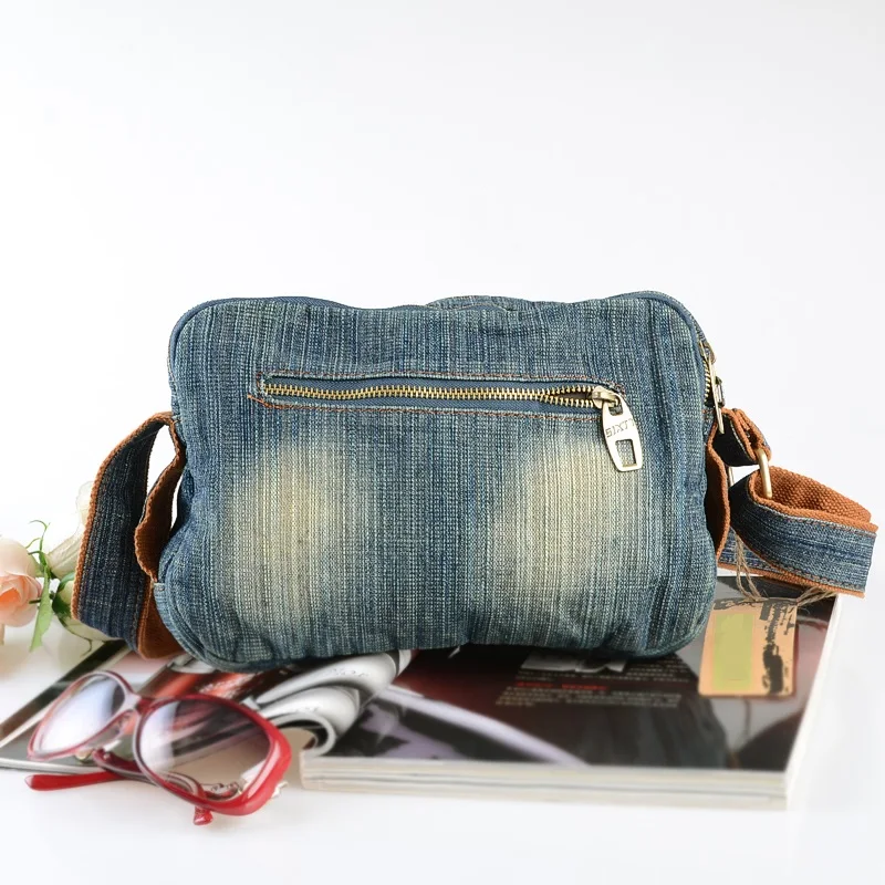 Винтажные модные джинсовые сумки мужские для девочек через плечо женские