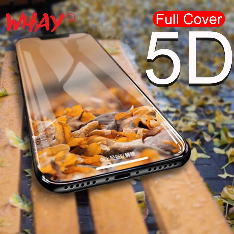 5D закаленное стекло для iPhone 11 Pro XR XS Max полное покрытие iphone11 11pro 6 6s 7 8 Plus SE 2020 защита