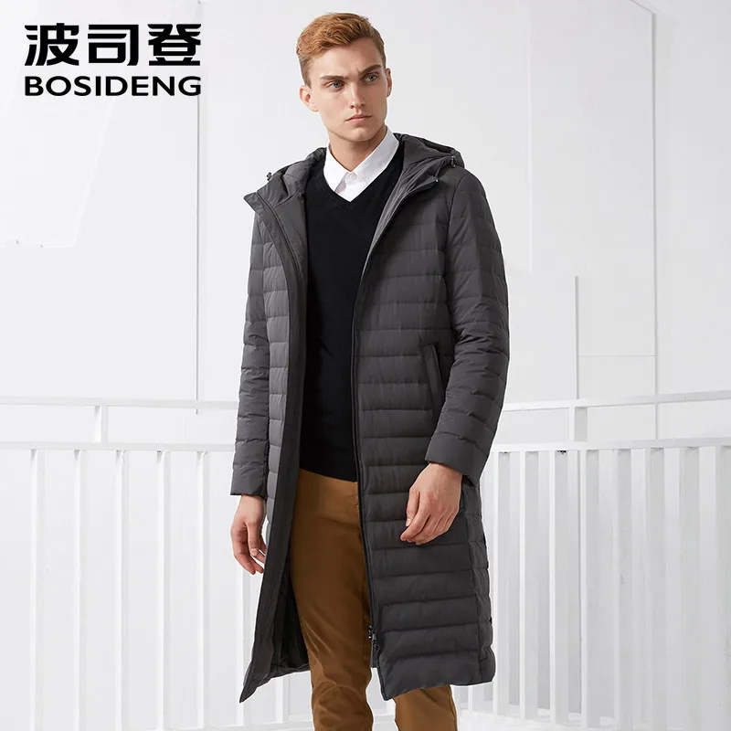 BOSIDENG длинное пальто ранняя зима Весенняя парка умная деловая Толстовка X-Long
