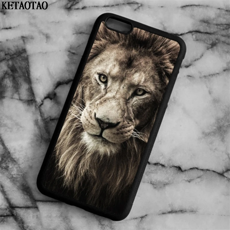 KETAOTAO Lion roi de simba Phone Cases for iPhone 4S/5S/6S/7/8/XR XS Max/Plus X S6 7 8 6 Case Soft TPU Rubber Silicone | Мобильные