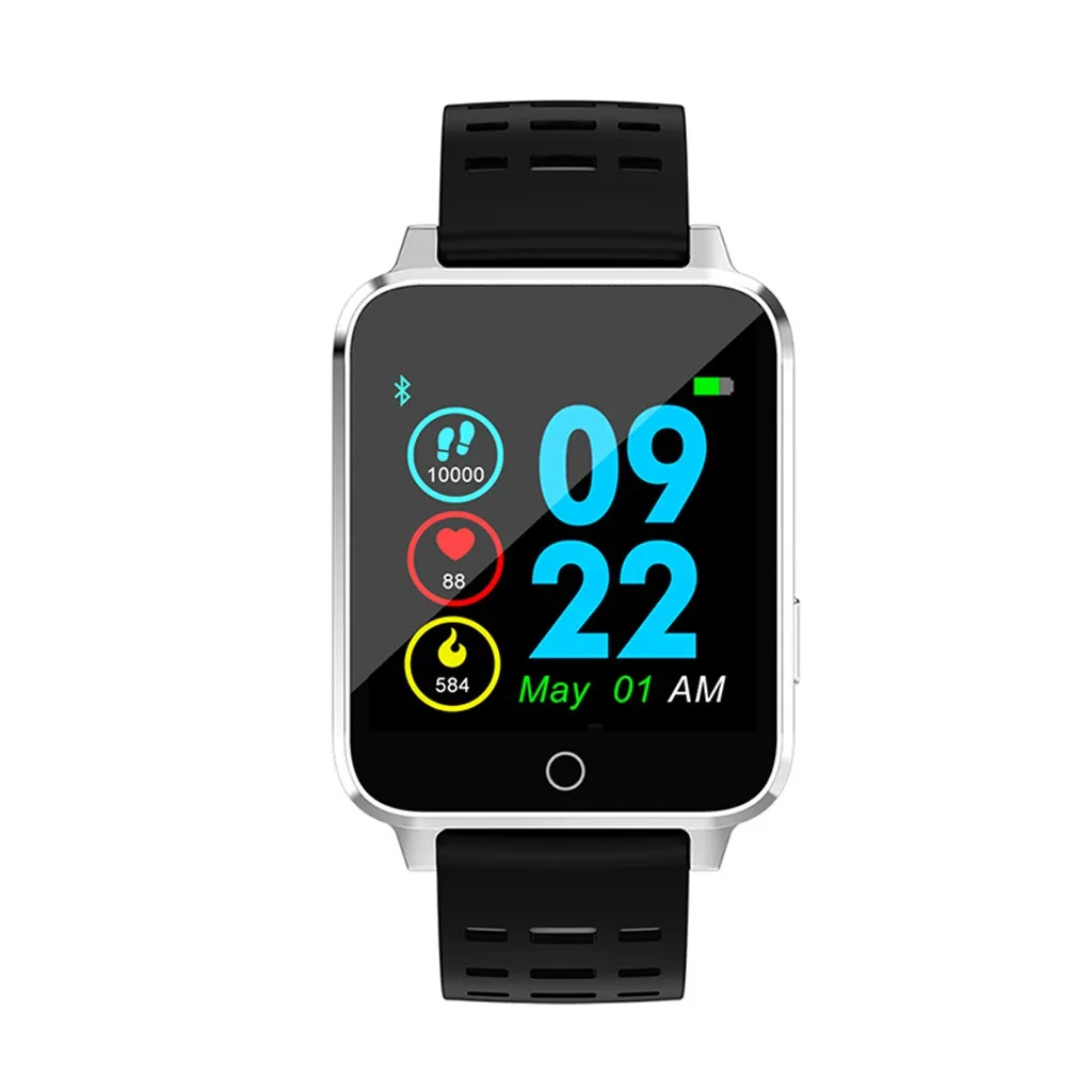 Смарт браслет IP68 Водонепроницаемый монитор сердечного ритма часы умный Браслет 1