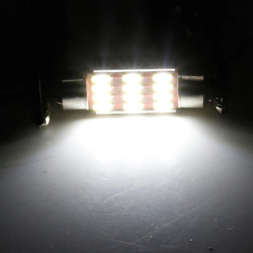 10 шт./компл. 36 мм 4014 12 SMD LED Canbus Festoon Dome лампа автомобильный номерной знак |