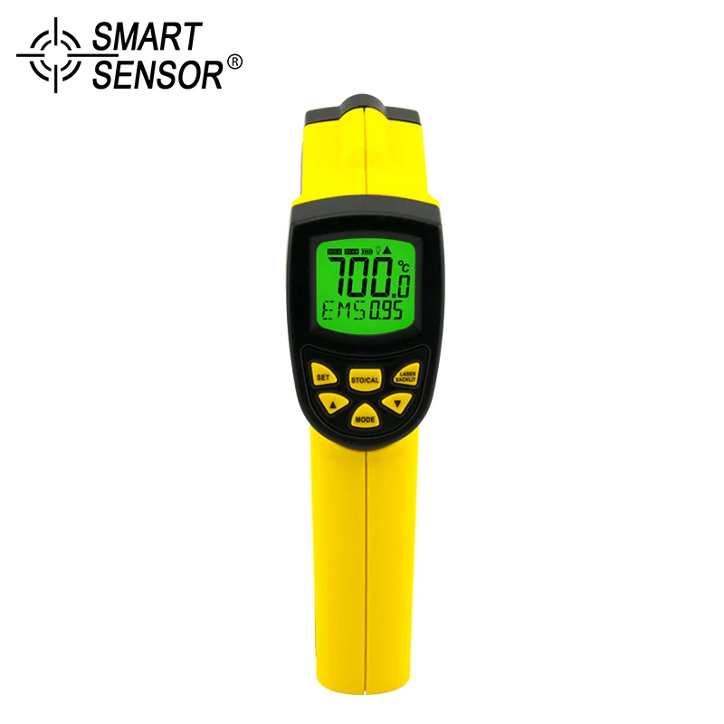 Digital Infrared Thermometer Handheld Non Contact Pyrometer Gauge LCD Display With Backlight AR852B+ -50~700C | Инструменты