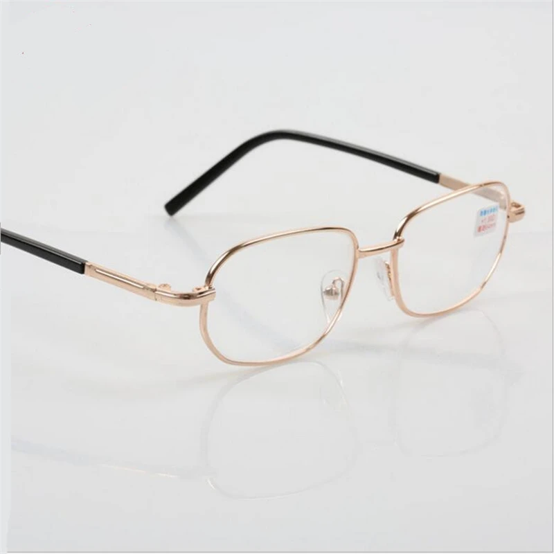 2017 Модные оптические очки для чтения с металлической полной оправой диоптрии + 1 5