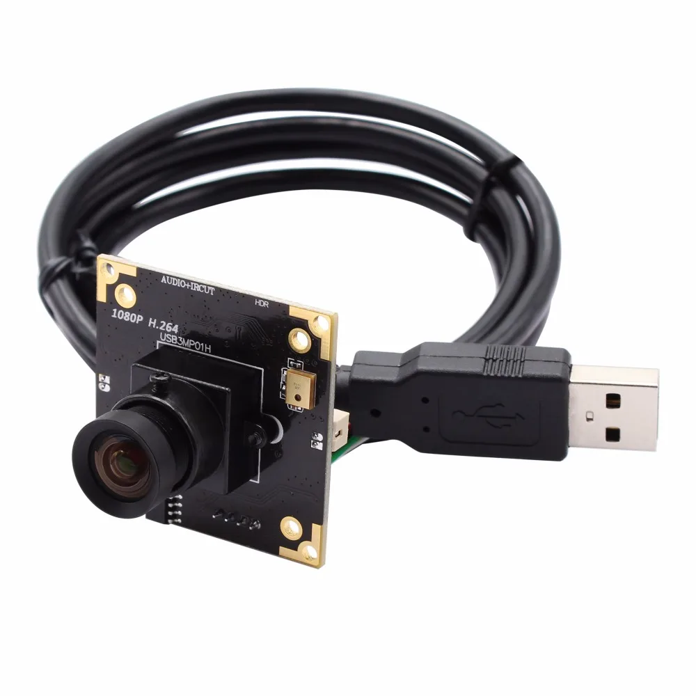 ELP 3 0 мегапикселя 2048X1536 1080P объектив без искажений H.264 30fps WDR USB веб камера модуль