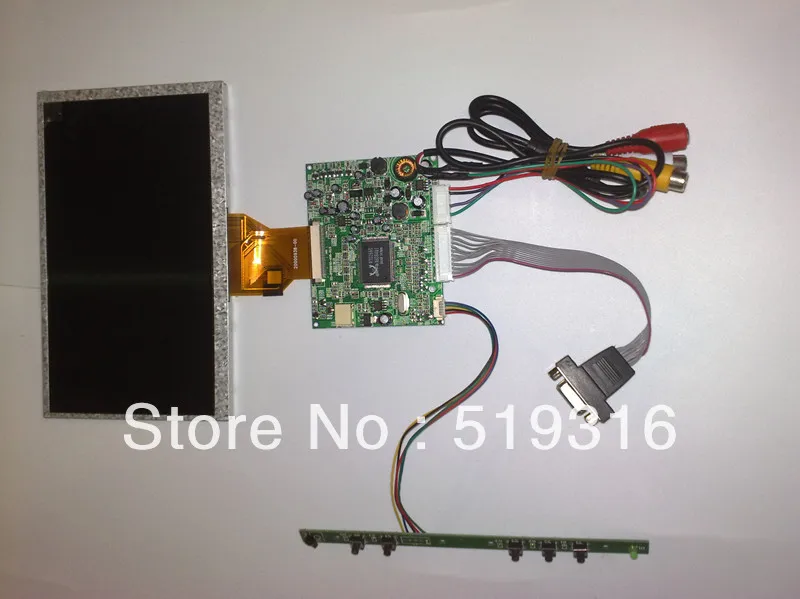 Цифровой ЖК экран At070tn92 At070tn93 7 дюймов двойной vga av|screen 7|lcd 7av av |