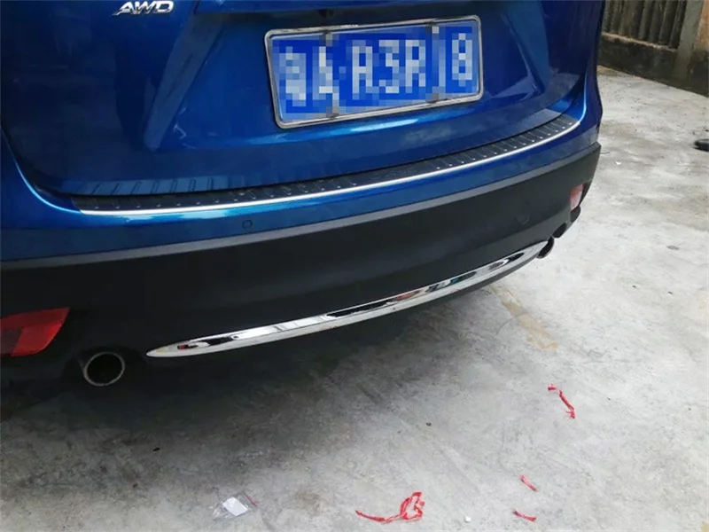 Abaiwai ABS хромированный задний бампер крышка отделка кузова украшение для Mazda CX-5 CX5 CX
