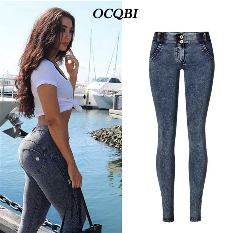 Женские повседневные джинсы с винтажным принтом 2018|Узкие джинсы| |