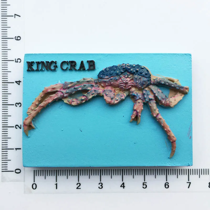 Alaska King Crab Pattern Refrigerator Sticker Creative USA Landscape Fridge Magnet Home Decor Gifts Wholesales Drop Shipping | Дом и сад