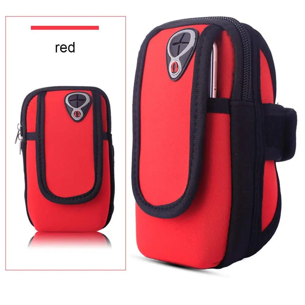Red Нарукавная повязка для бега iPhone X XS MAX XR 8 7 Plus нарукавная повязка для улицы и занятий спортом держатель для huawei P30 P20 mate 20 10 Pro Lite для samsung - Цвет: Red