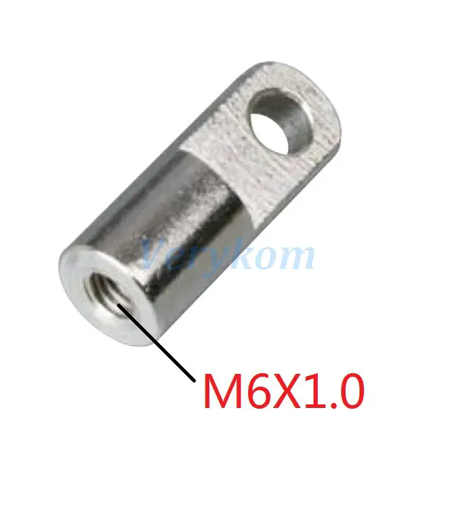 M6X100I F-M4, M5, M6, M8, M10, M12, M15, M20 I шарнир для крепления пневматического цилиндра, шток поршня, скобы F-M5X080I, F-M10X125I, M8* 1,25 - Цвет: M6X100I