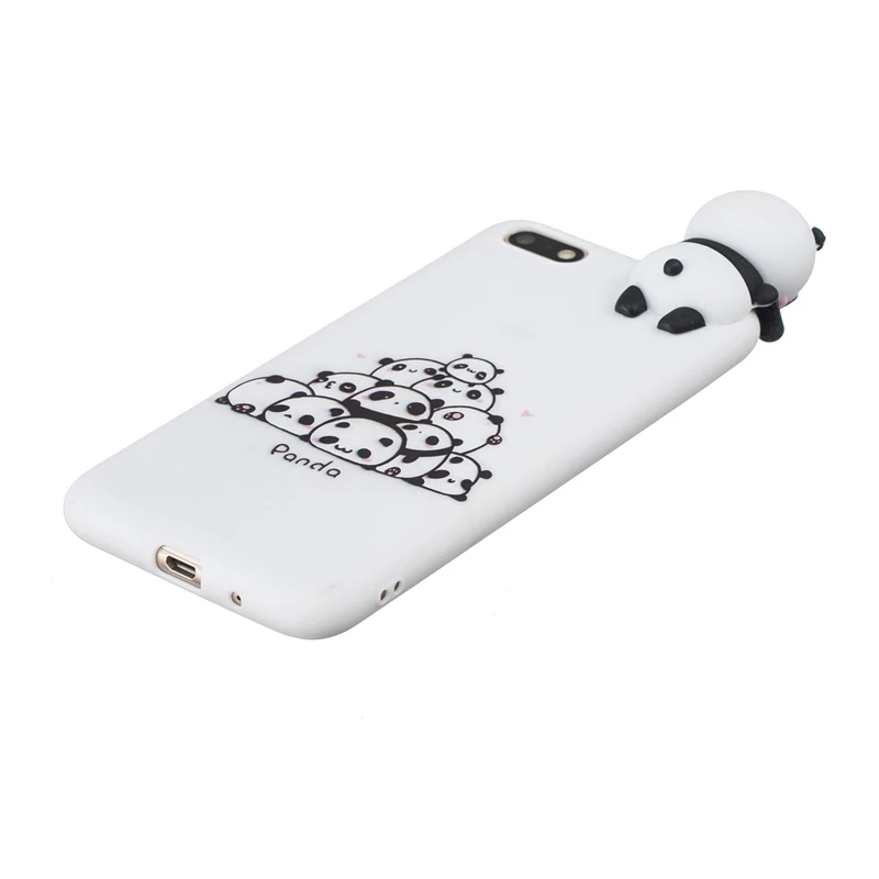 Y3 Y5 Y6 чехол Etui huawei Y7 Prime чехол милый 3D, панда, единорог, собака силиконовый чехол на huawei Y3 Y5 Y6 Y7 Prime чехол