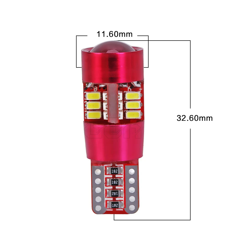 10 x T10 автомобильный светодиод W5W LED Canbus t10 27 светодиодный 3014 SMD 12 в стайлинг боковой