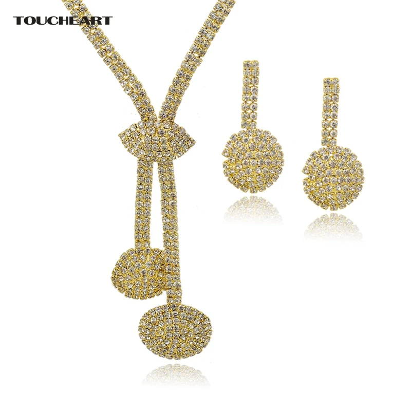 TOUCHEART Свадебные африканские бусины Ювелирные наборы кристалл для женщин золотой