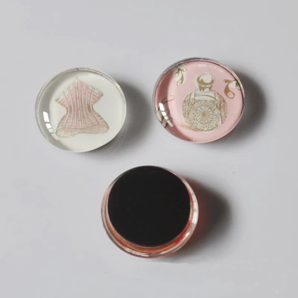 Грация Кристалл 30 мм купол Magent стеклянный магнит на холодильник для украшения