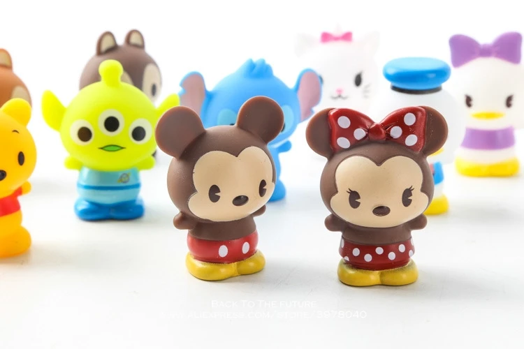 Disney Микки Маус Стич Винни Пух 10 шт./компл. 4 5 см фигурка осанка коллекция украшений