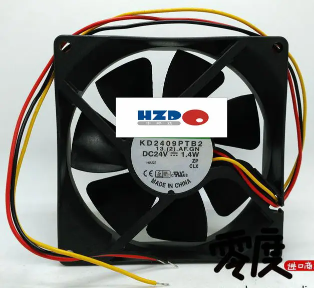 HZDO KD2409PTB2 DC24V 1,4 Вт 90*90*25 мм 9 см AF скорость сигнала Инвертор Вентилятор охлаждения