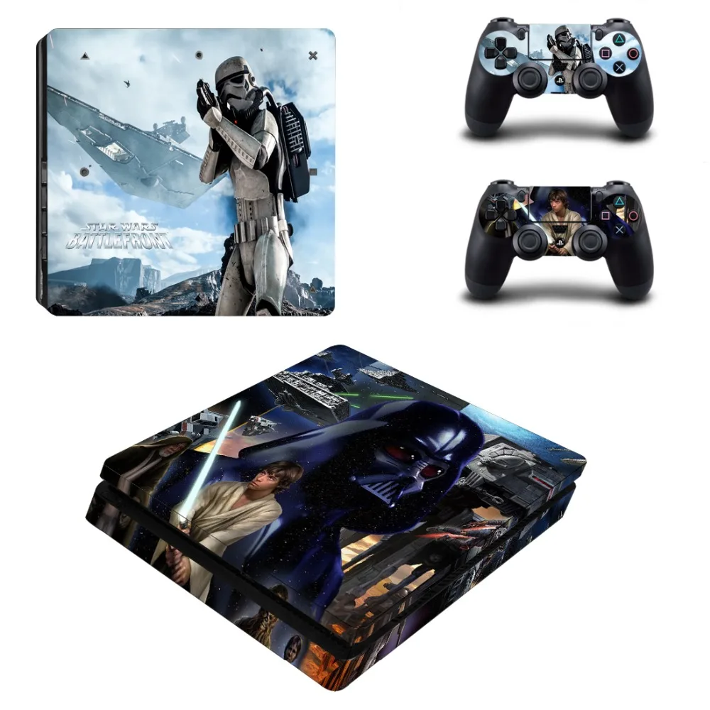 Виниловая наклейка Star Wars для консоли Playstation 4 и контроллера PS4 Slim Skin | Электроника