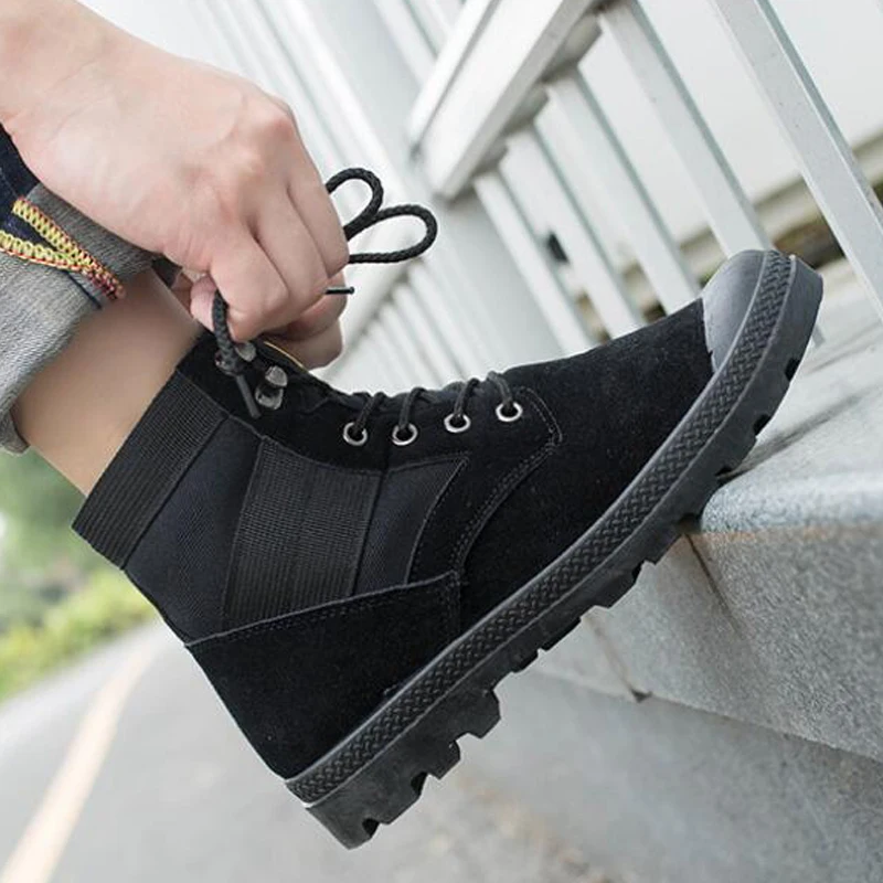 2018 новые зимние мужские ботинки Модные Военные высокие повседневные ботильоны