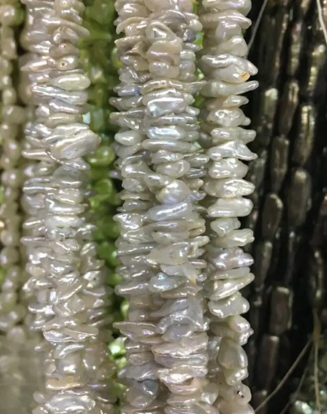 1 нить 7 мм 12 барочные жемчужные камни keshi 15 дюймов украшения|loose beads|pearl stonekeshi pearls |