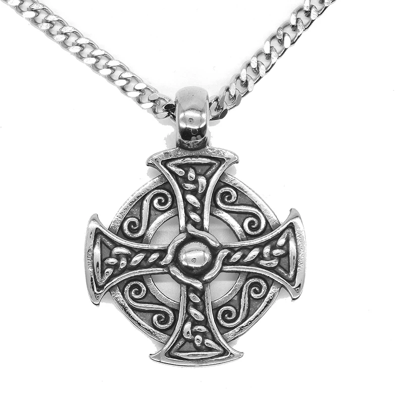 AMUMIU модный мужской меч из нержавеющей стали ожерелье с кулоном панк звеньевая