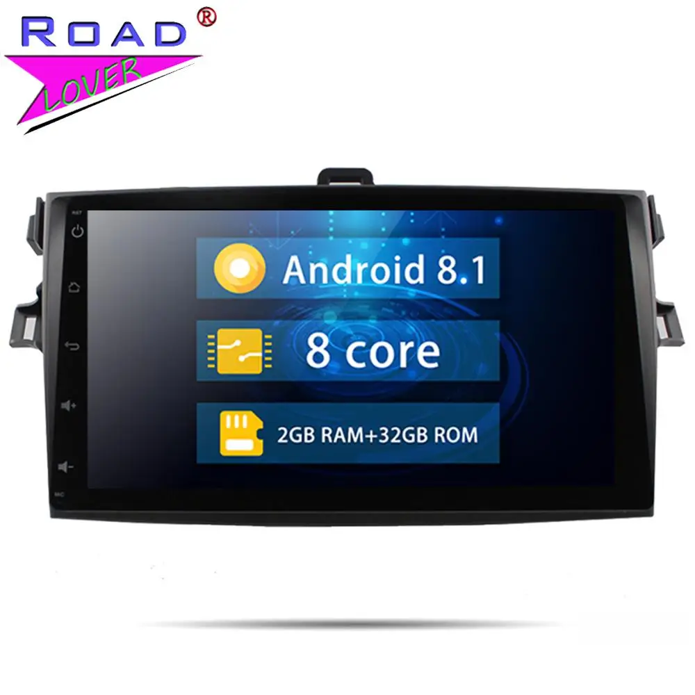 Автомобильный Радио Android 8 1 DVD мультимедийный плеер авторадио для Toyota New Corolla 2007