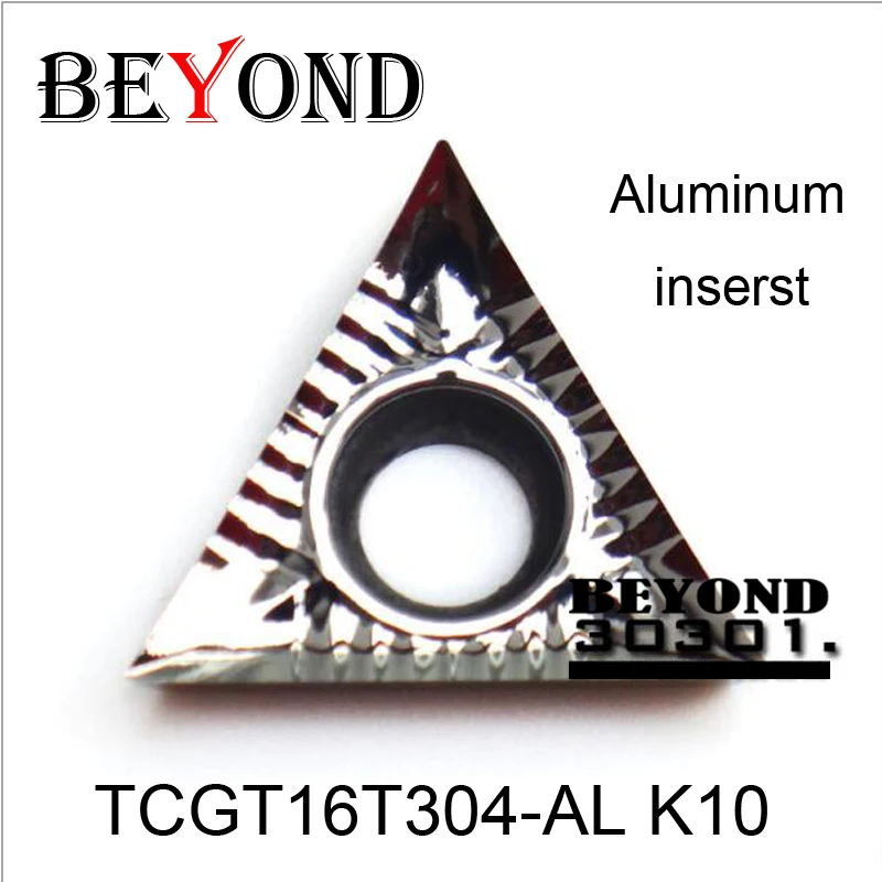 

BEYOND 10pcs Inserts TCGT16T304-AL K10 TCGT 16T304 for Aluminum Copper Carbide Insert Lathe Tools Turning Cutter utensili tornio