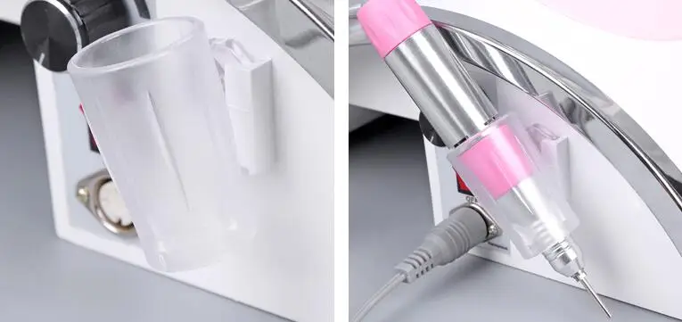 54W Nail LED UV Lamp Vacuum Cleaner Suction Dust Collector 25000RPM Drill Machine Pedicure Remover Polish Tools With Desk Lamp