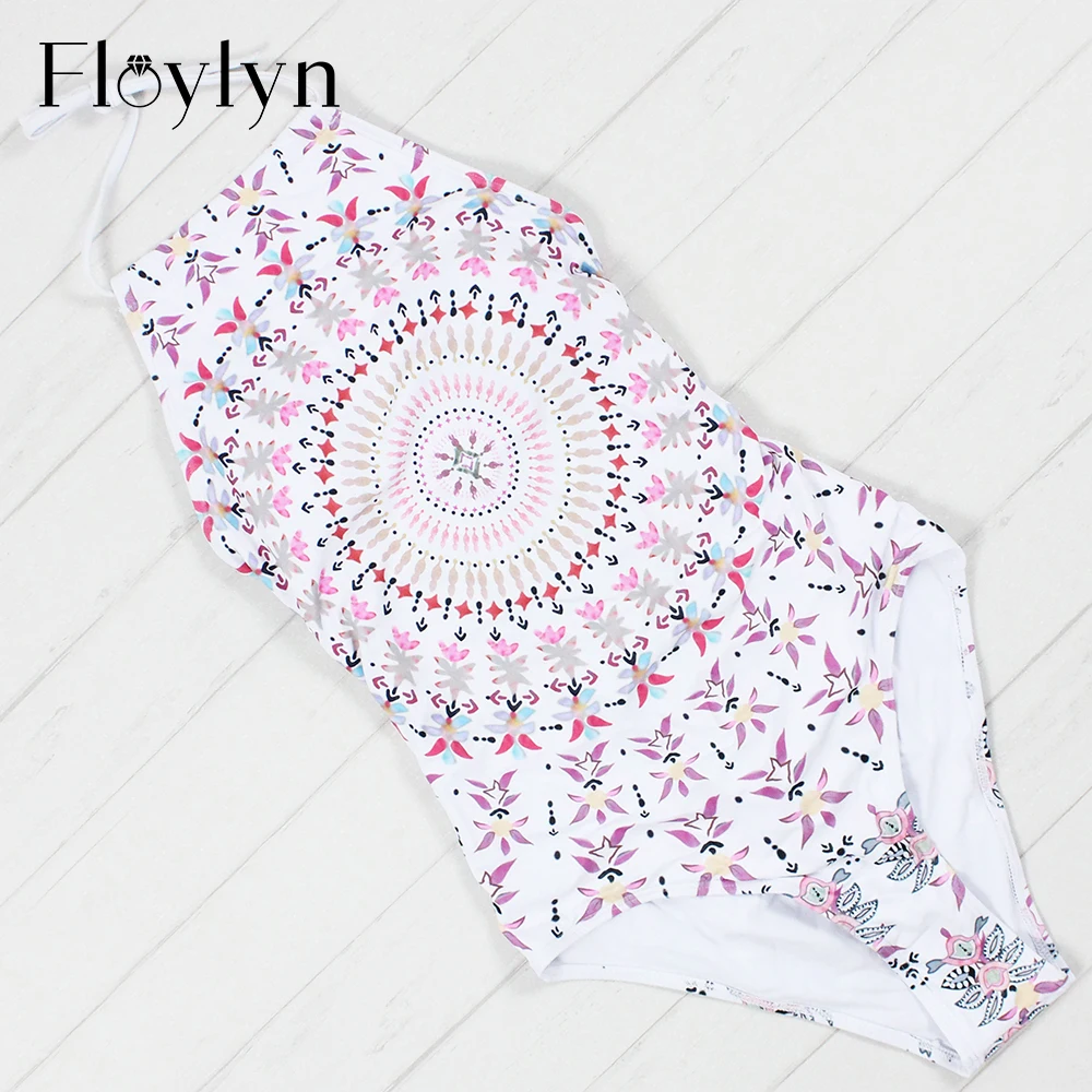 Сексуальный слитный купальник Floylyn со шнуровкой на спине женский 2017 купальный