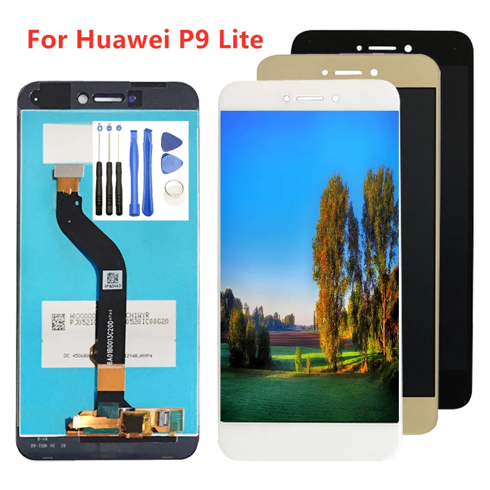 Для Huawei P9 Lite ЖК дисплей сенсорный экран дигитайзер для сборка Замена|Экраны
