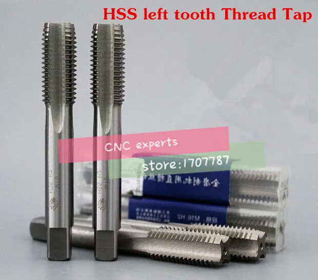 

Free delivery 10PCS TG M3~M12 high speed steel left tooth machine taps anti teeth straight fluted tap left-hand tap