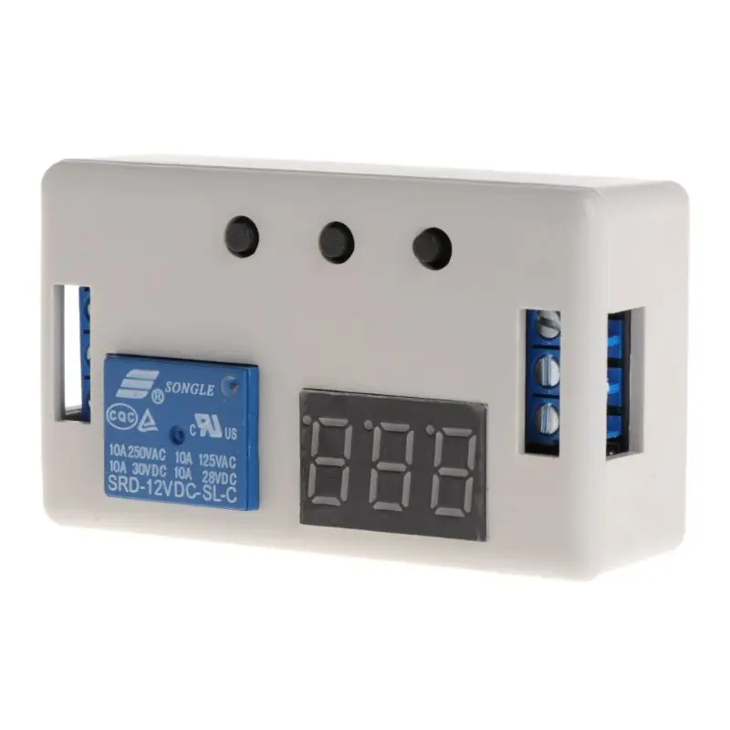 Программируемый таймер 12 В постоянного тока плата модуля реле времени с таймером
